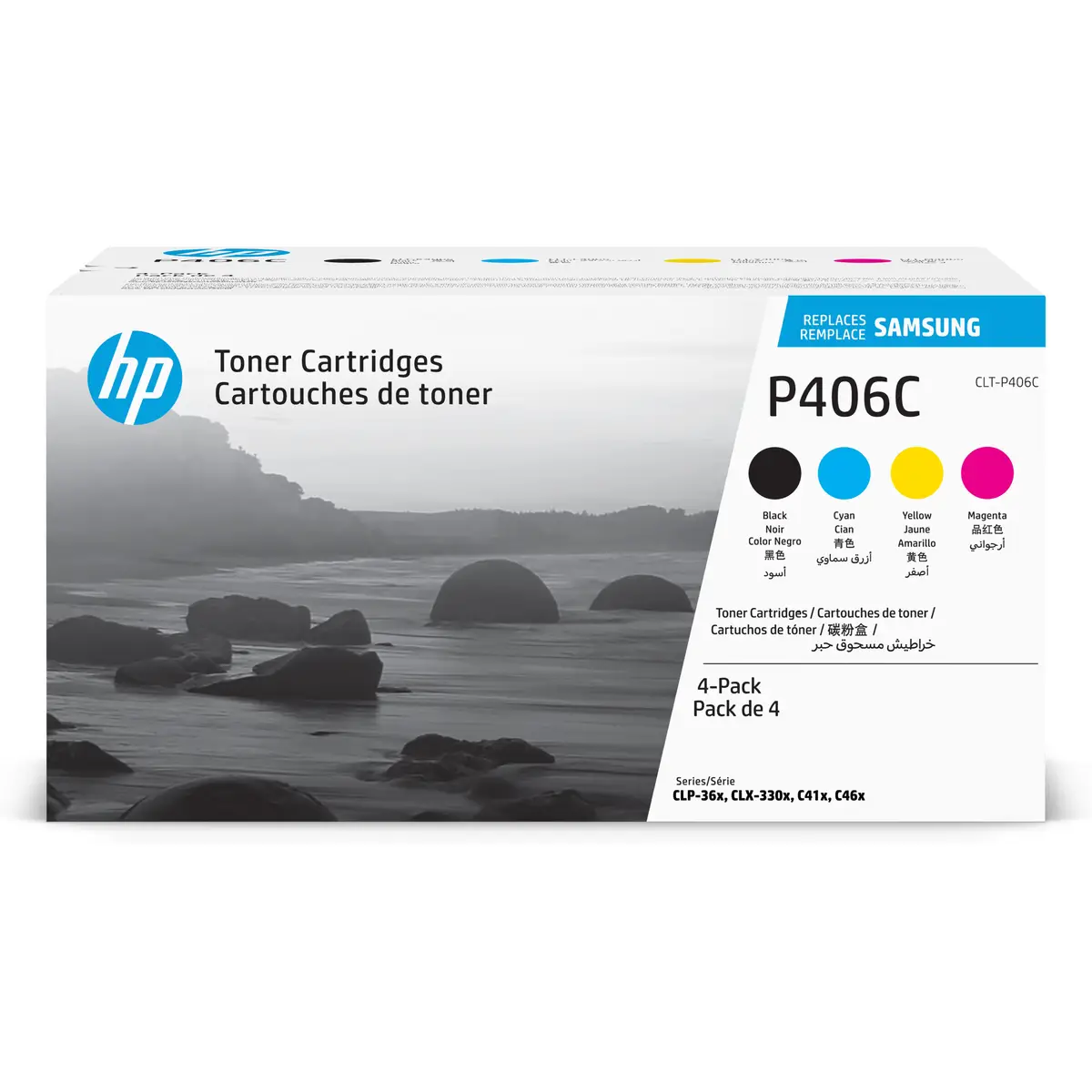 Samsung CLT-P406C Toner ca. 1000/1500 Seiten cyan/magenta/gelb/schwarz