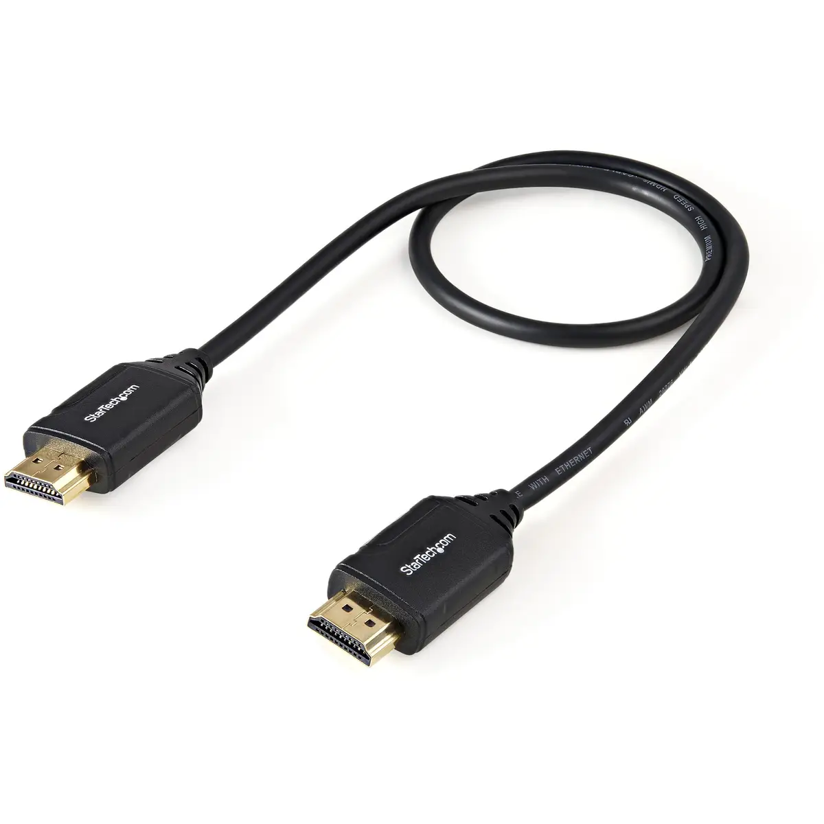 HDMI Kabel mit Ethernet HDMI/HDMI Stecker/Stecker Schwarz 0,5m
