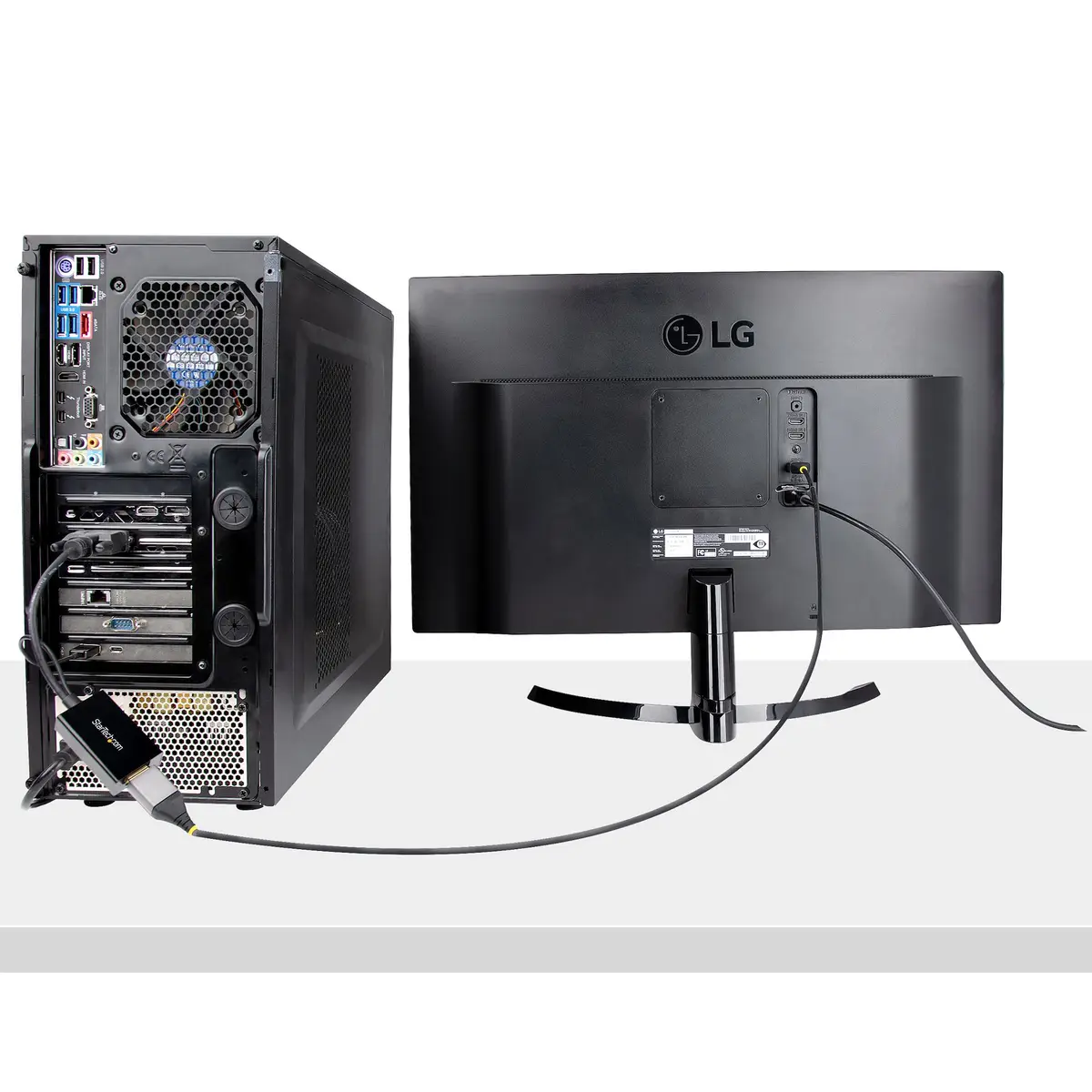 DVI auf DisplayPort Adapter mit USB Power 1920 x 1200