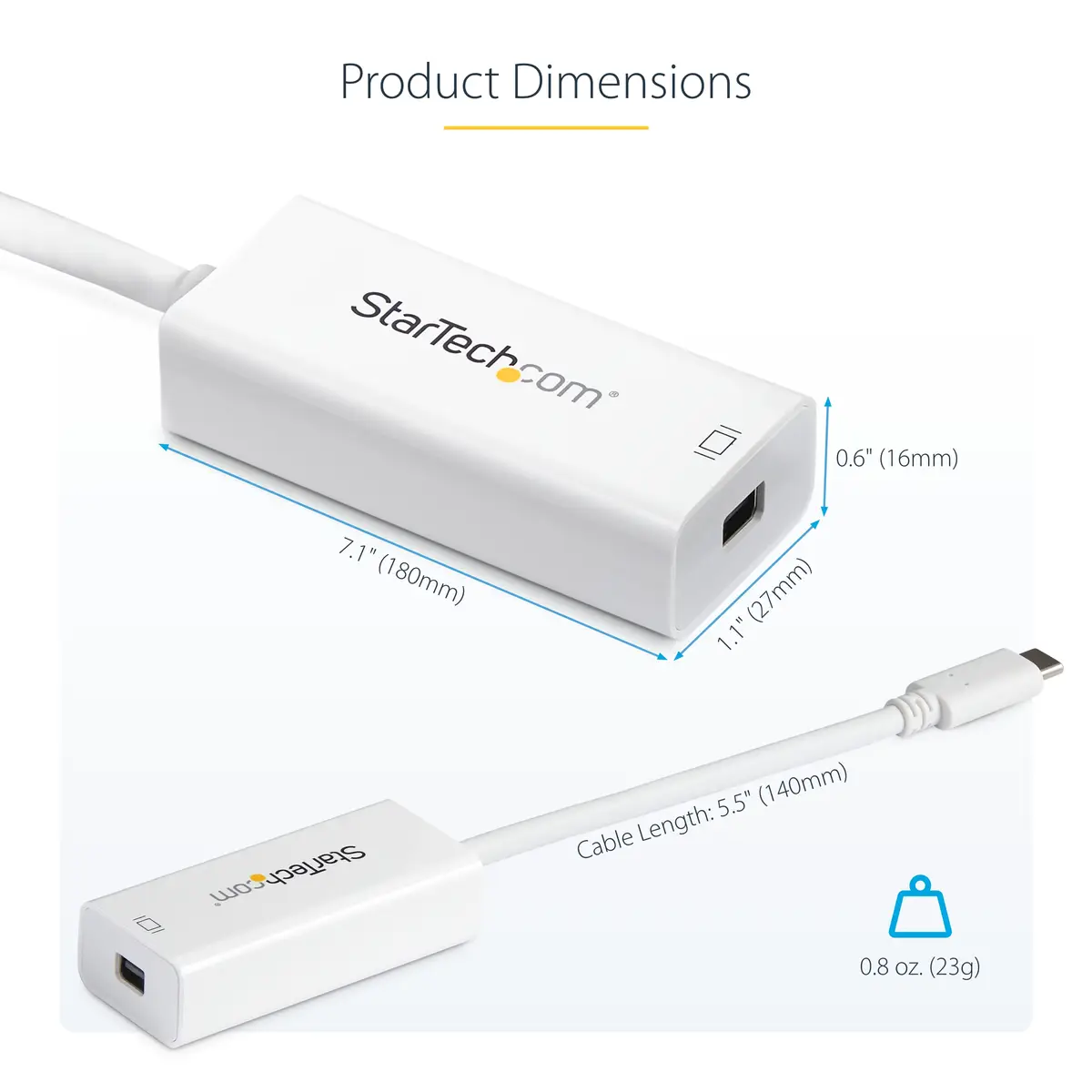 USB-C auf Mini DisplayPort Adapter 4K 60Hz