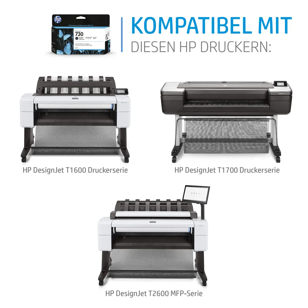 730 DesignJet Tintenpatrone Grau 130 ml