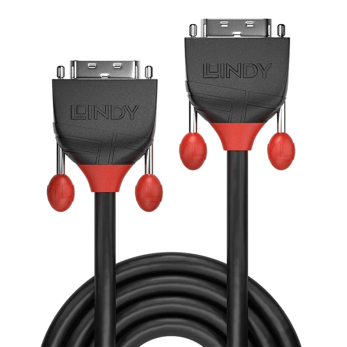 Black Line DVI-D Anschlusskabel Stecker/Stecker Schwarz 5 m