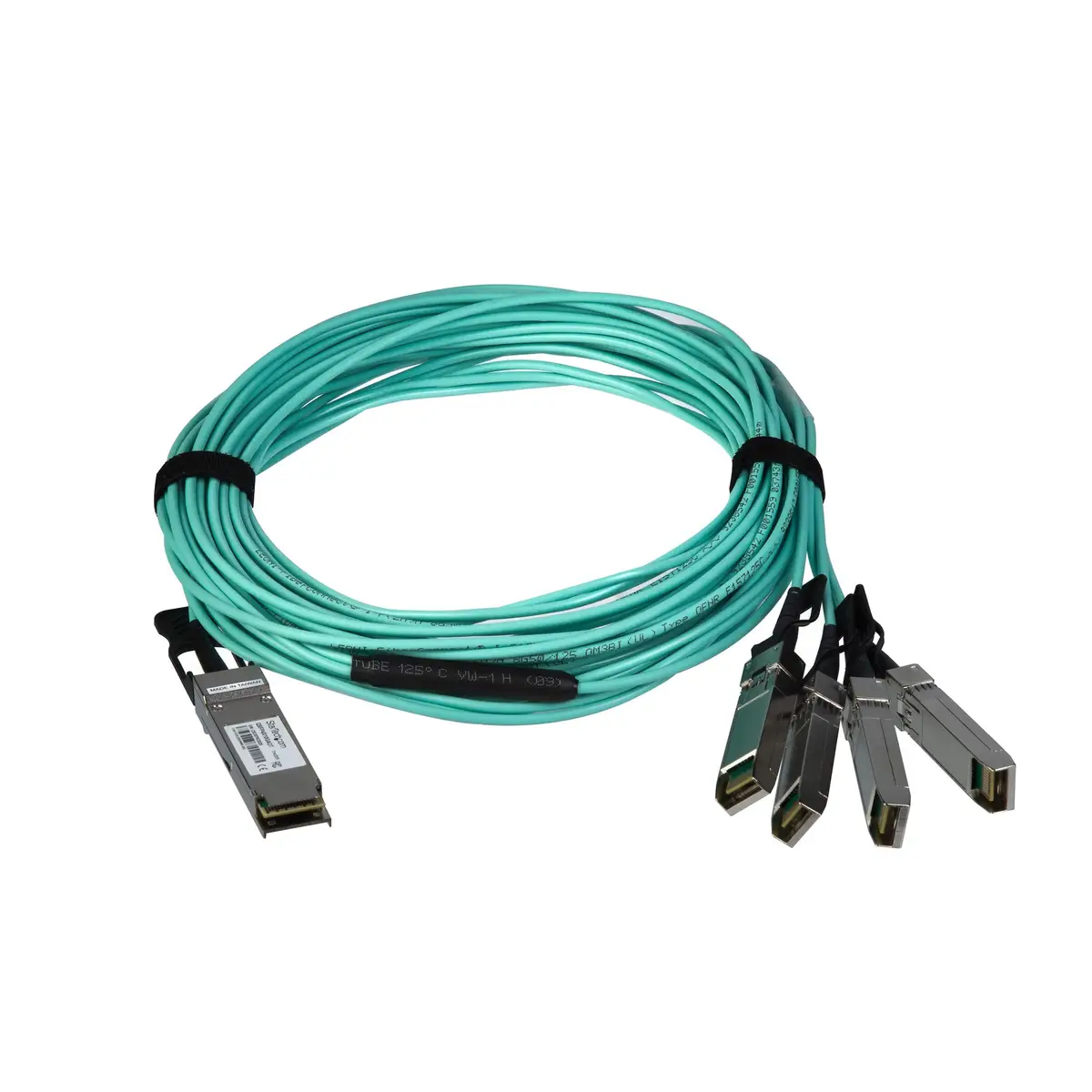 Cisco QSFP-4X10G-AOC7M kompatibel - QSFP+ optisches breakout Kabel- aktiv - 7m