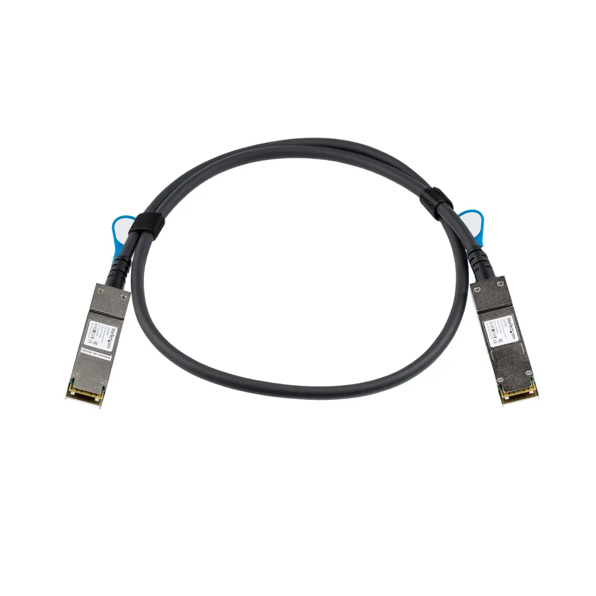 HP JG326A kompatibles Direktanschlusskabel QSFP+/QSFP+ Stecker/Stecker Schwarz 1m