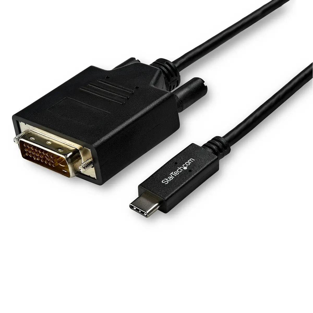 USB-C auf DVI Kabel Stecker/Stecker Schwarz 3m