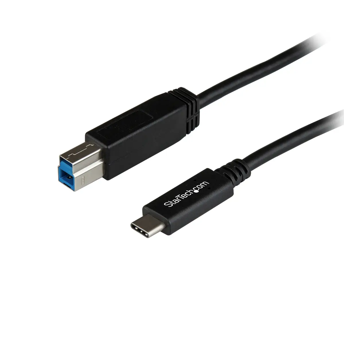 USB Kabel USB-C/USB-B Männlich/Männlich Schwarz 1m