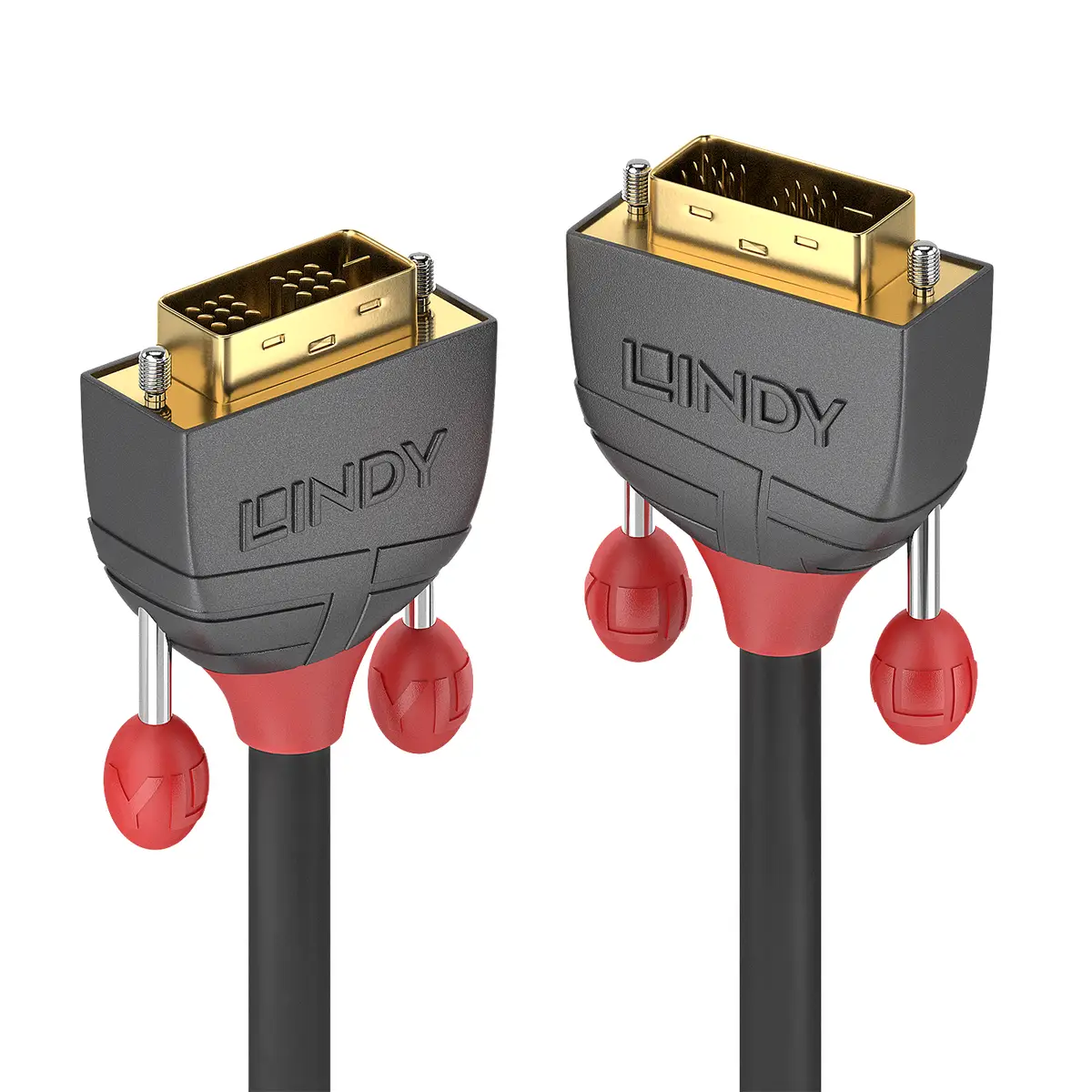 Anthra Line Single Link DVI-D Anschlusskabel Stecker/Stecker Schwarz 10 m