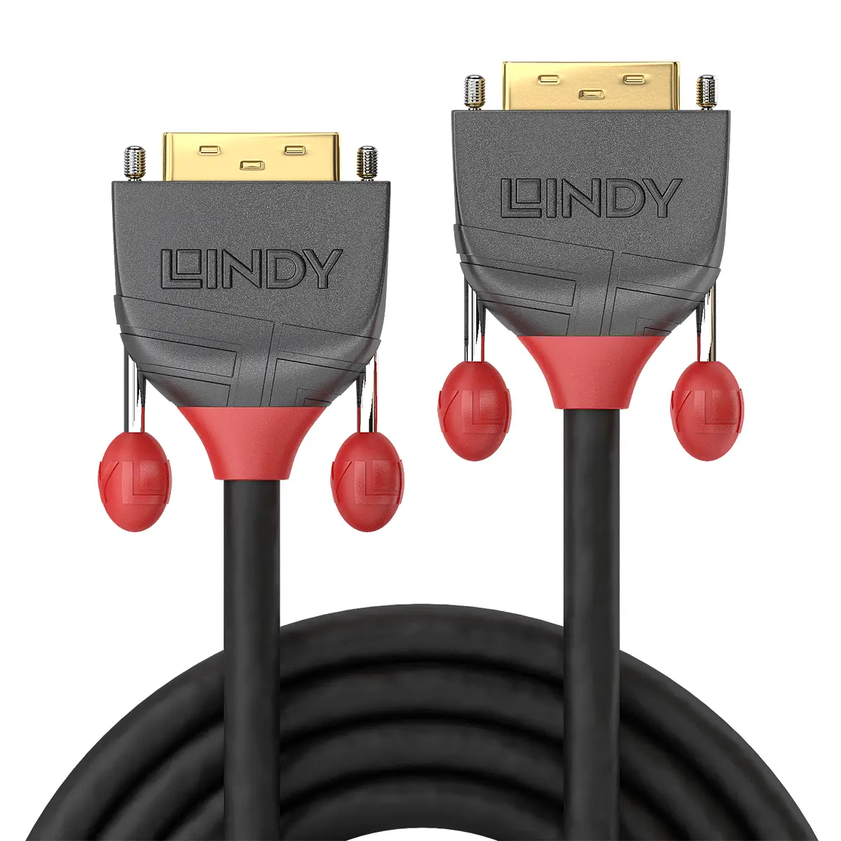 Anthra Line Single Link DVI-D Anschlusskabel Stecker/Stecker Schwarz 10 m