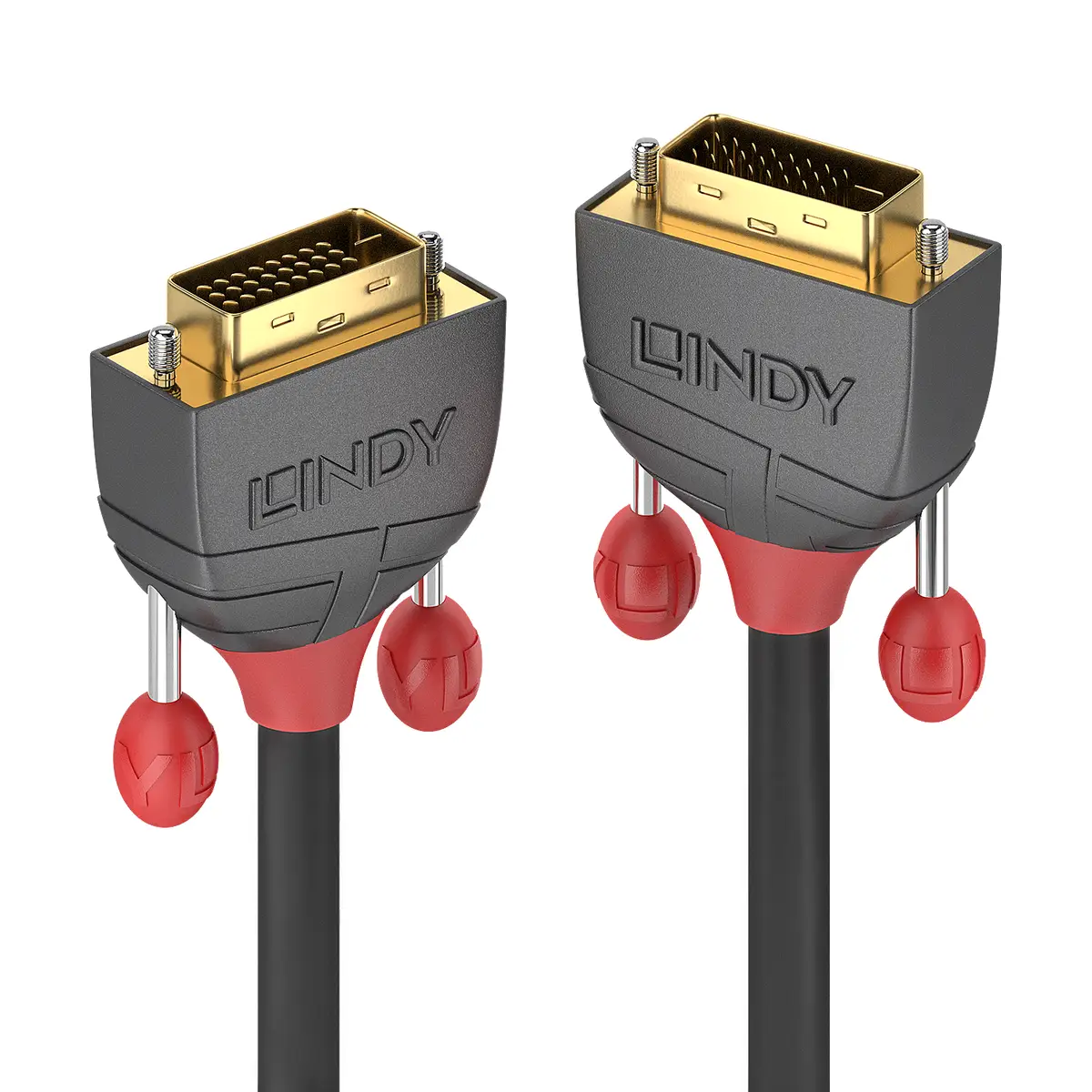 Anthra Line DVI-D Anschlusskabel Stecker/Stecker Grau 10 m