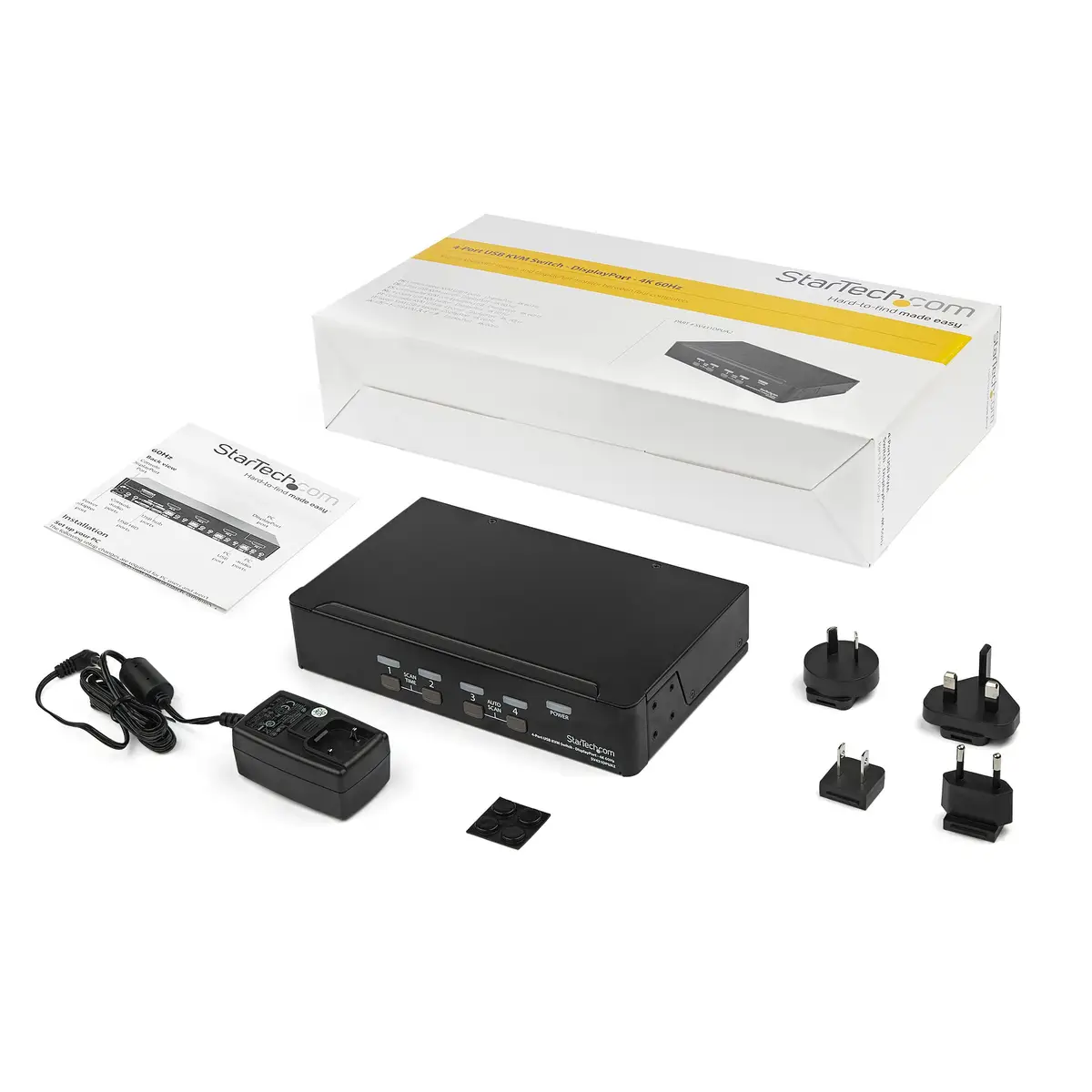 4 Port KVM Switch DisplayPort 4K 60Hz