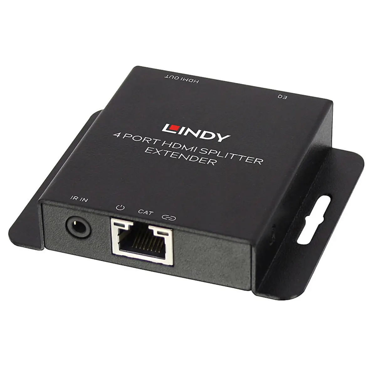 Cat.6 4 Port HDMI & IR Splitter Extender inklusive Loop Out Schwarz