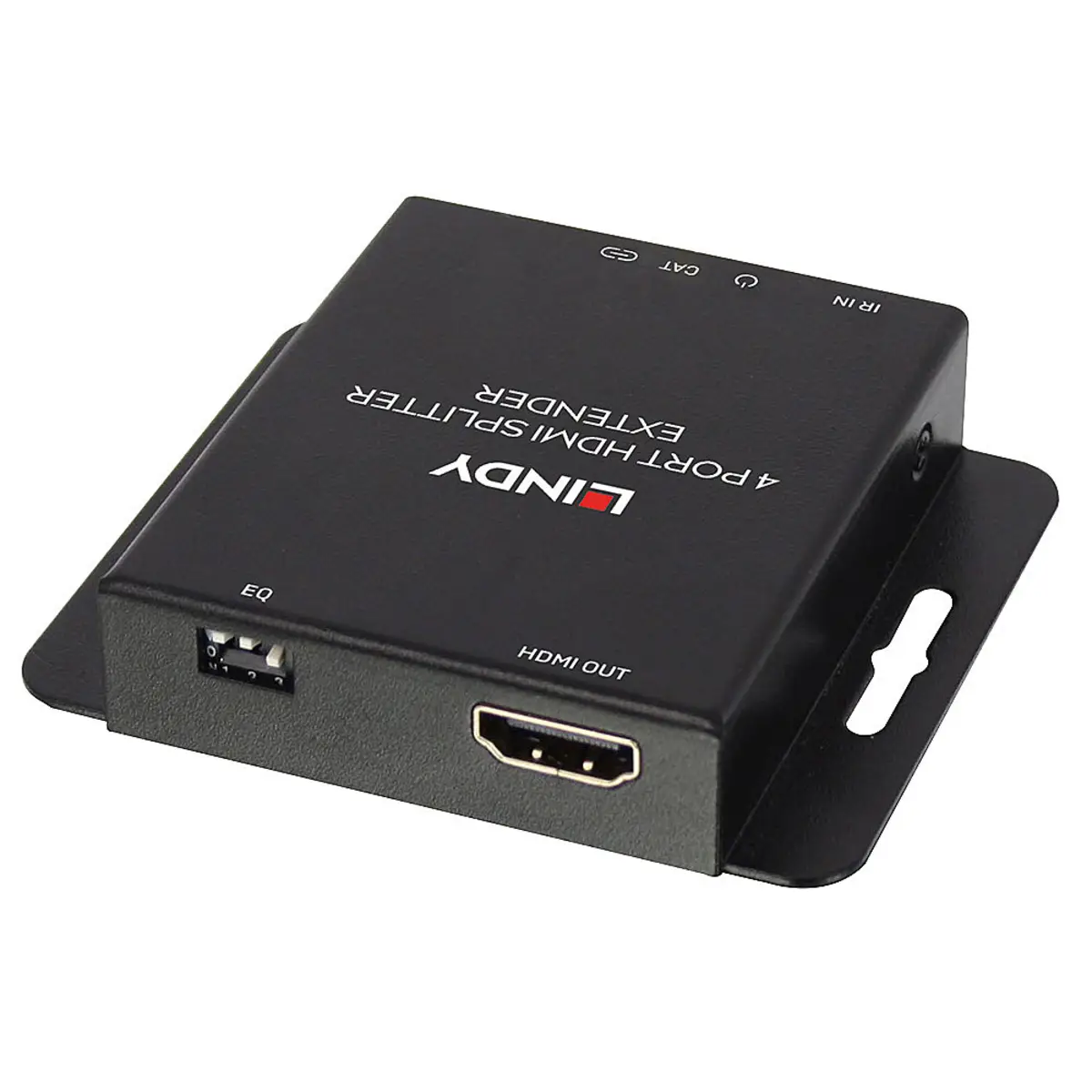 Cat.6 4 Port HDMI & IR Splitter Extender inklusive Loop Out Schwarz