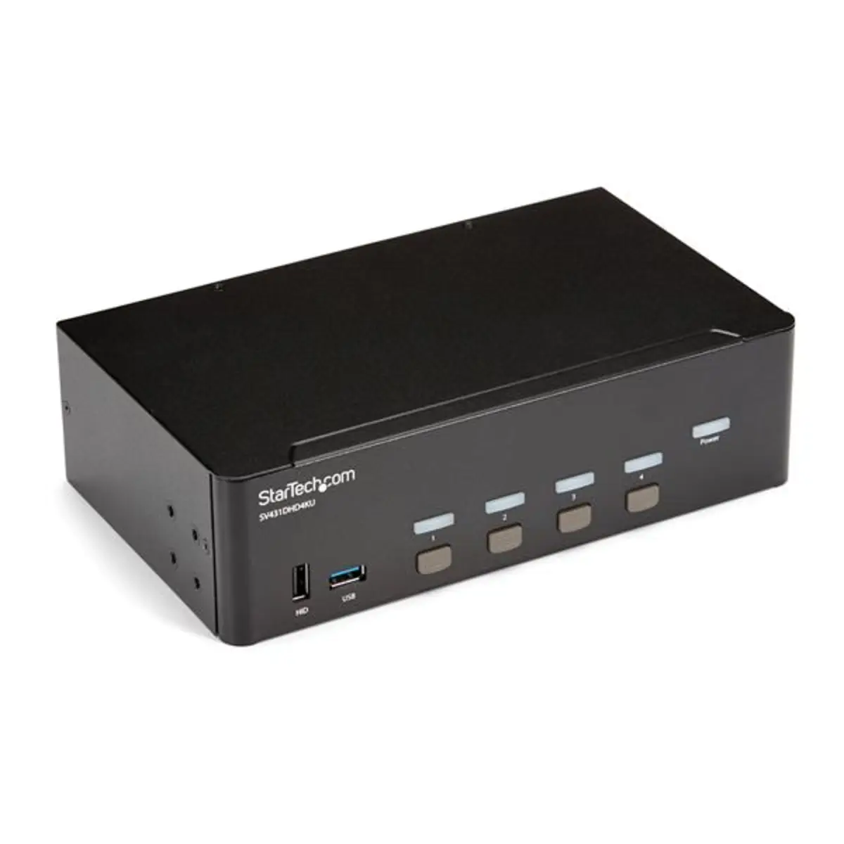 4 Port KVM Switch HDMI 4K 30Hz zwei Displays