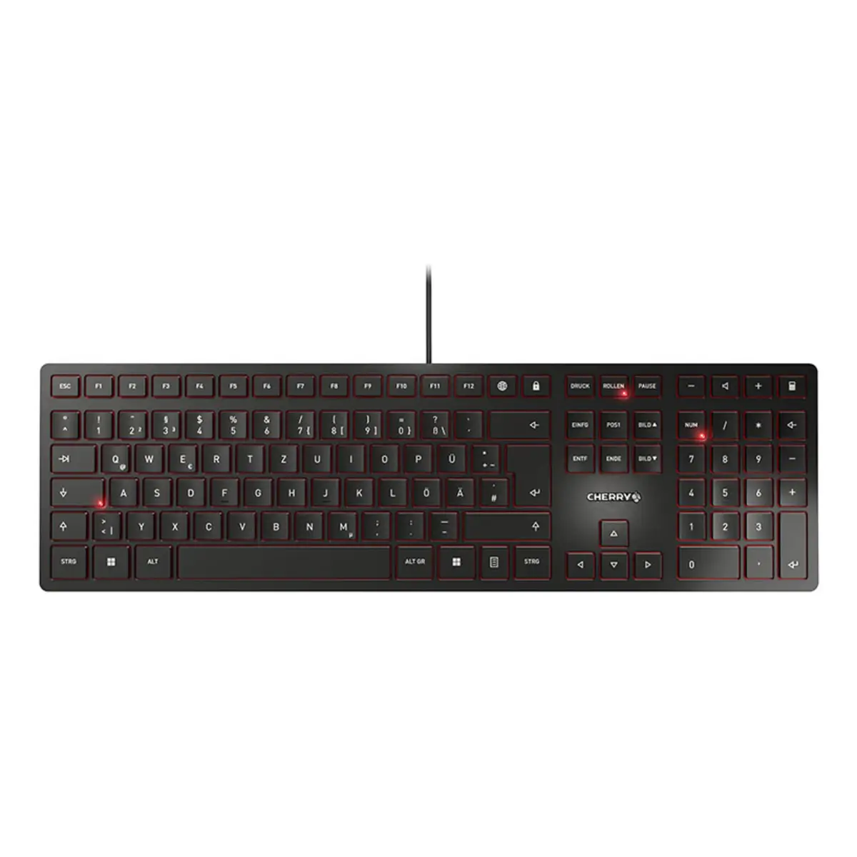 KC 6000 Slim Corded Keyboard USB schwarz Layout Deutsch