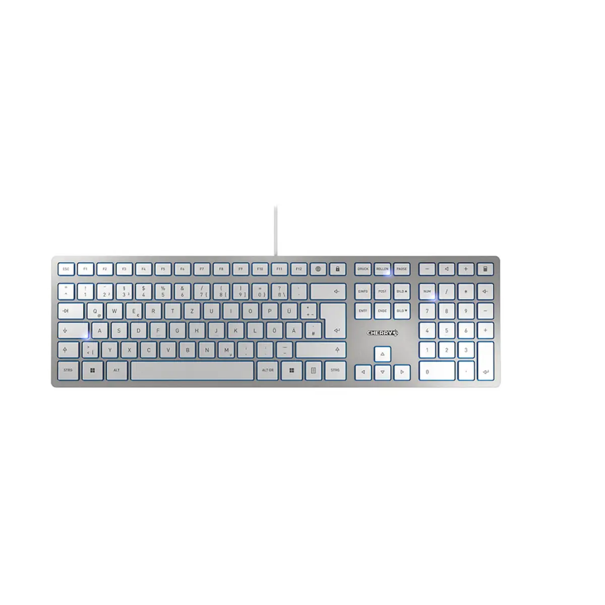 KC 6000 Slim Corded Keyboard USB silber Layout Deutsch