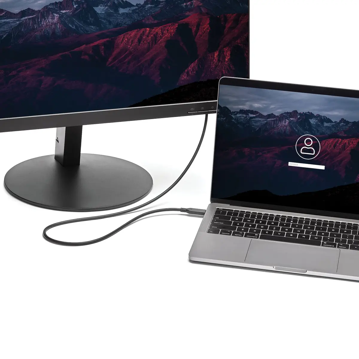 USB-C auf Mini DisplayPort Adapterkabel Schwarz 1m