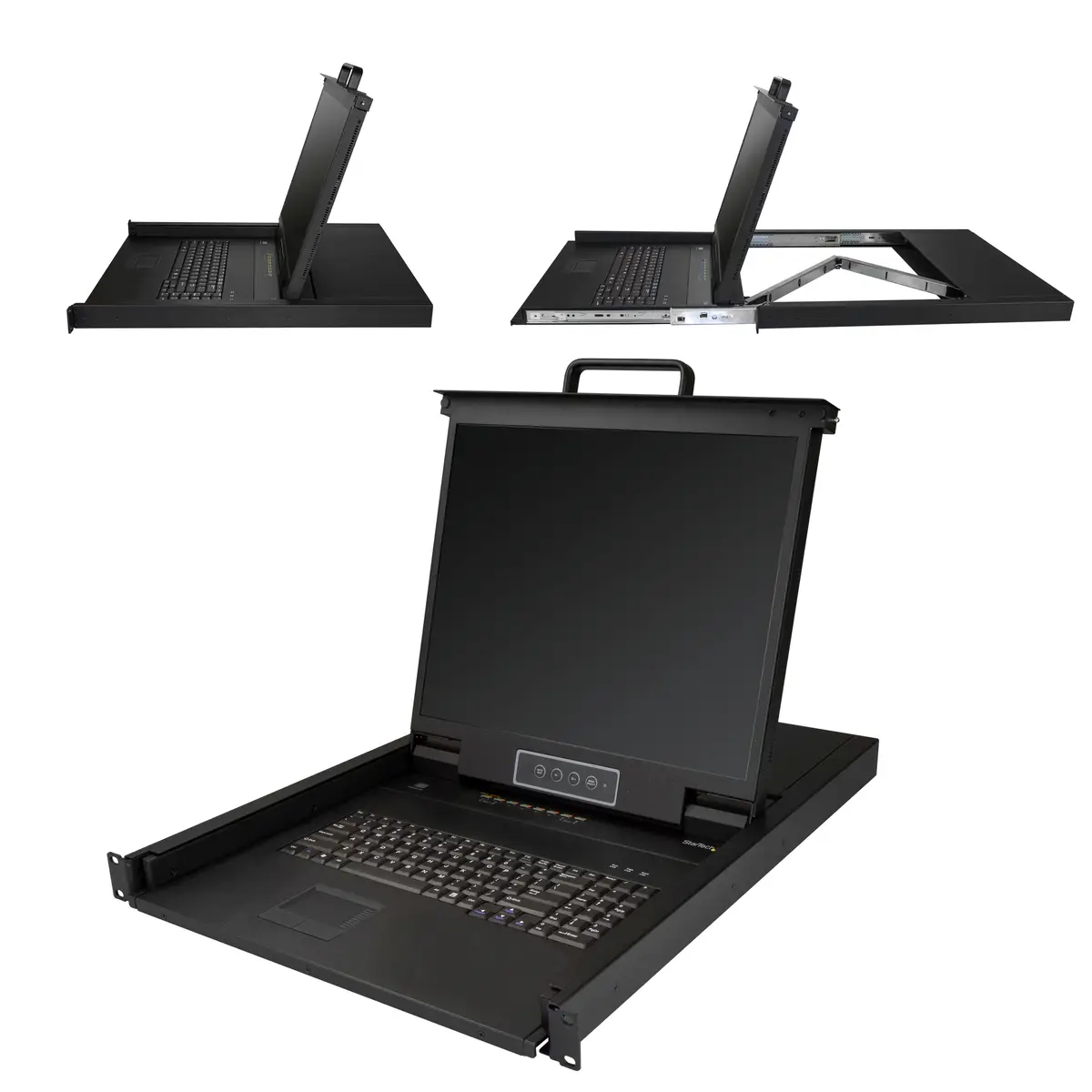 KVM Konsole für Server Racks 48,3cm (19") mit 8 Ports Einbaufähig