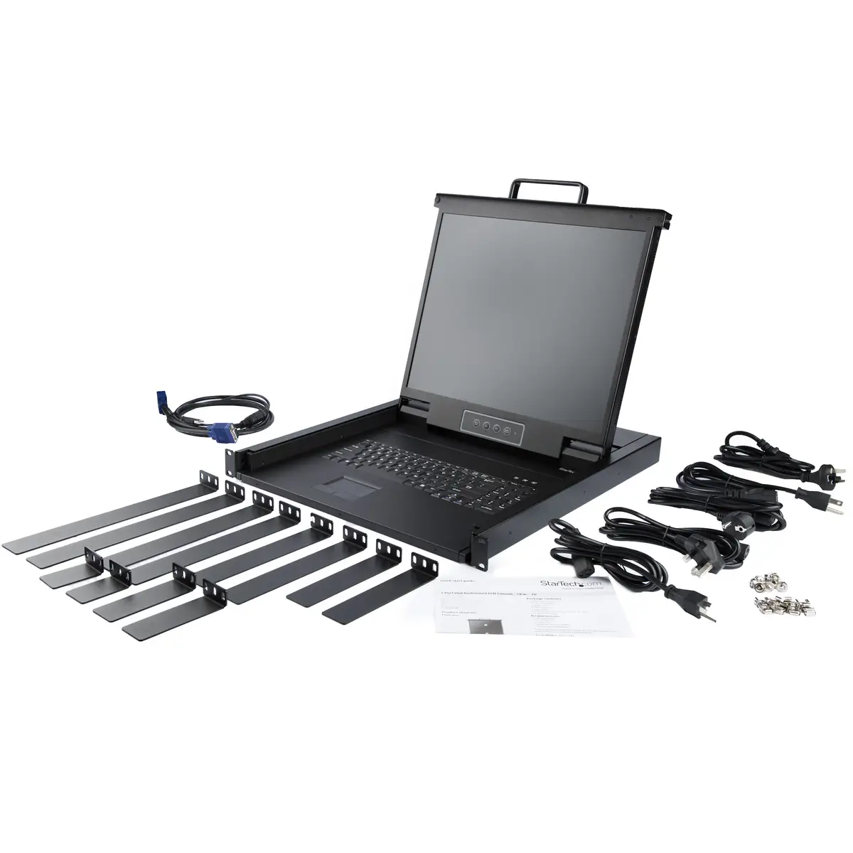 KVM Konsole für Server Racks 48,3cm (19") Einbaufähig