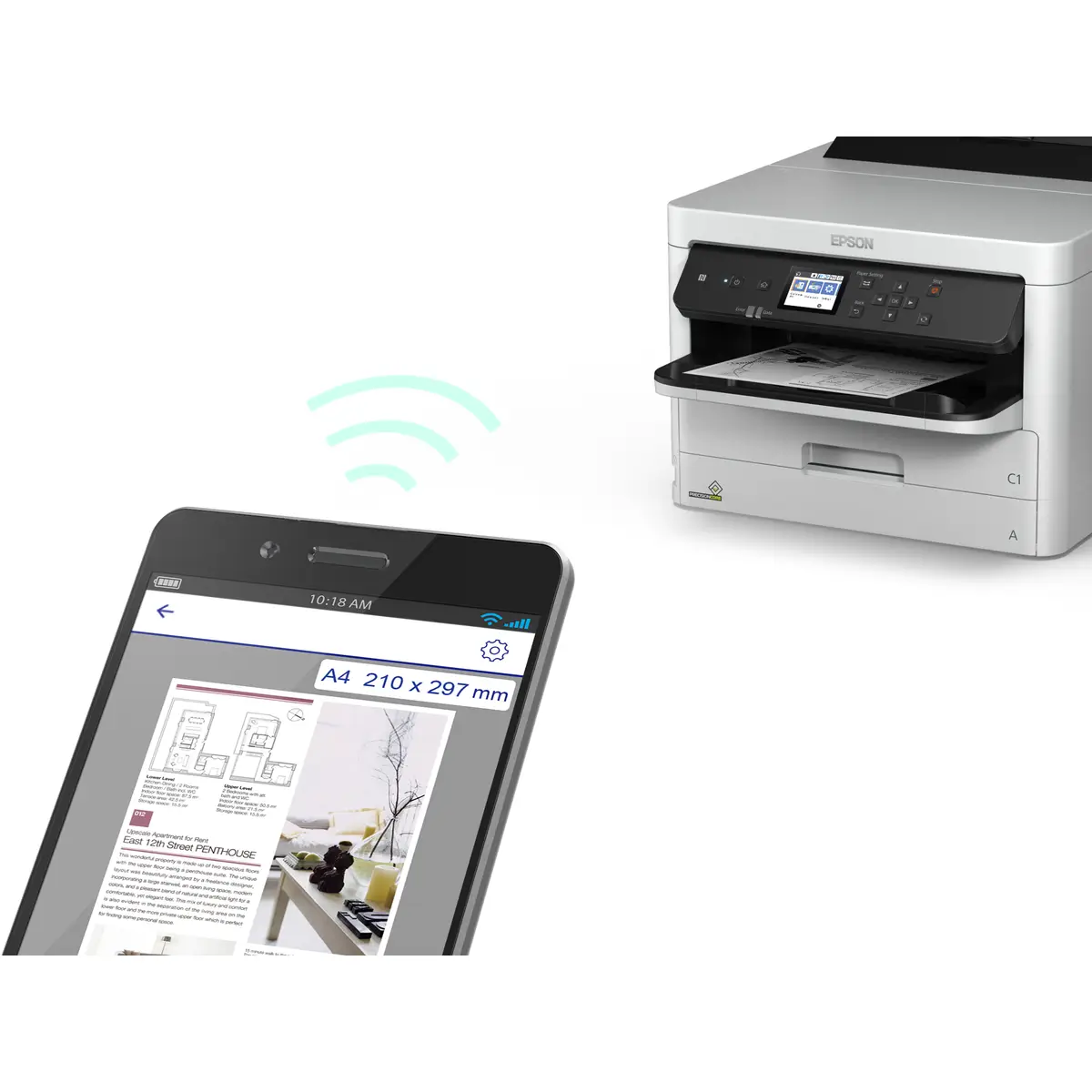WorkForce Pro WF-M5299DW A4 Tintenstrahldrucker 1200x1200dpi 34ppm Duplex