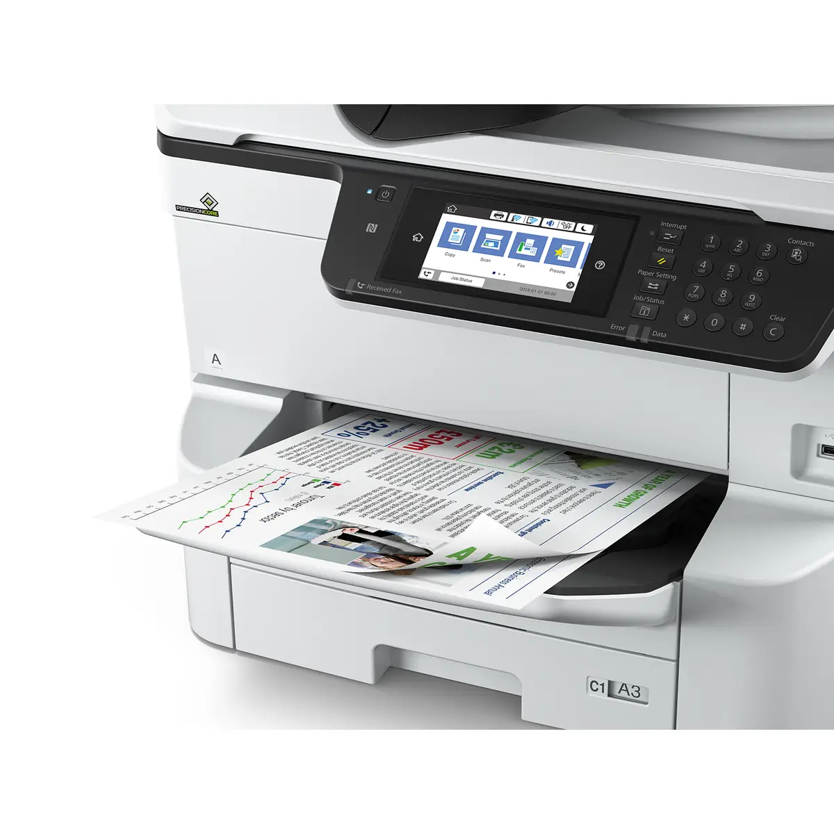 WorkForce Pro WF-C8610DWF A3 All-in-One Drucker/Scanner/Kopierer/Fax Tintenstrahldrucker Duplex