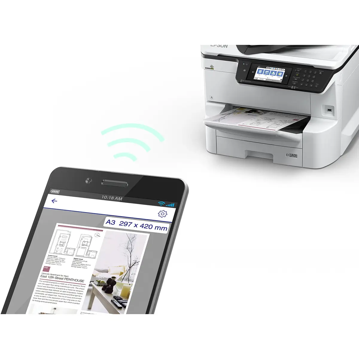 WorkForce Pro WF-C8690DTWF A3 All-In-One Drucker/Scanner/Kopierer/Fax Tintenstrahldruck