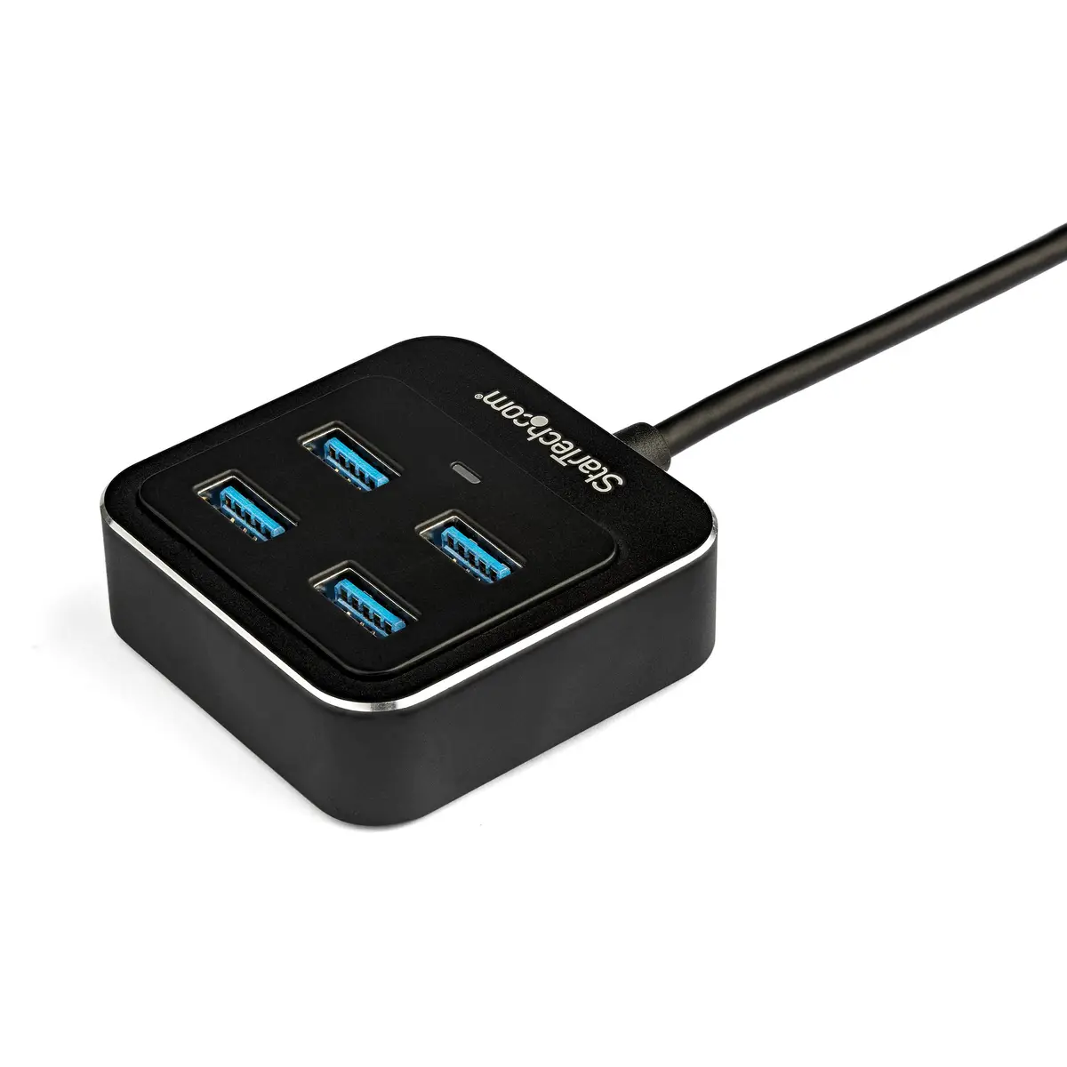 4 Port USB-C Hub USB-C/4xUSB-A Schwarz