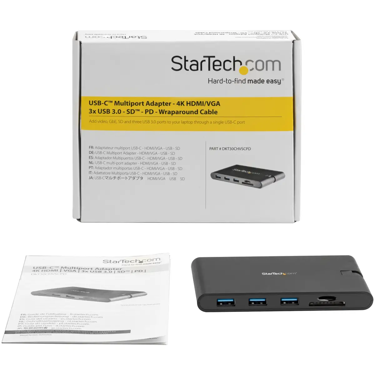 USB-C Multiport Adapter mit 3xUSB-A/HDMI/VGA/USB-C