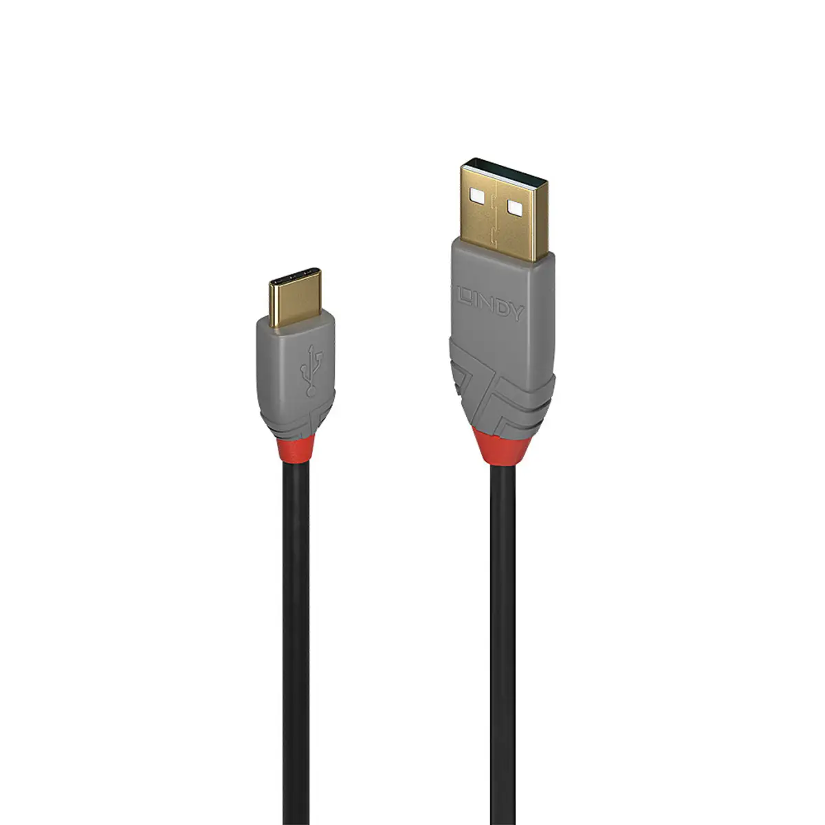 Anthra Line USB 2.0 Anschlusskabel Typ A/Typ C Stecker/Stecker Schwarz 2m