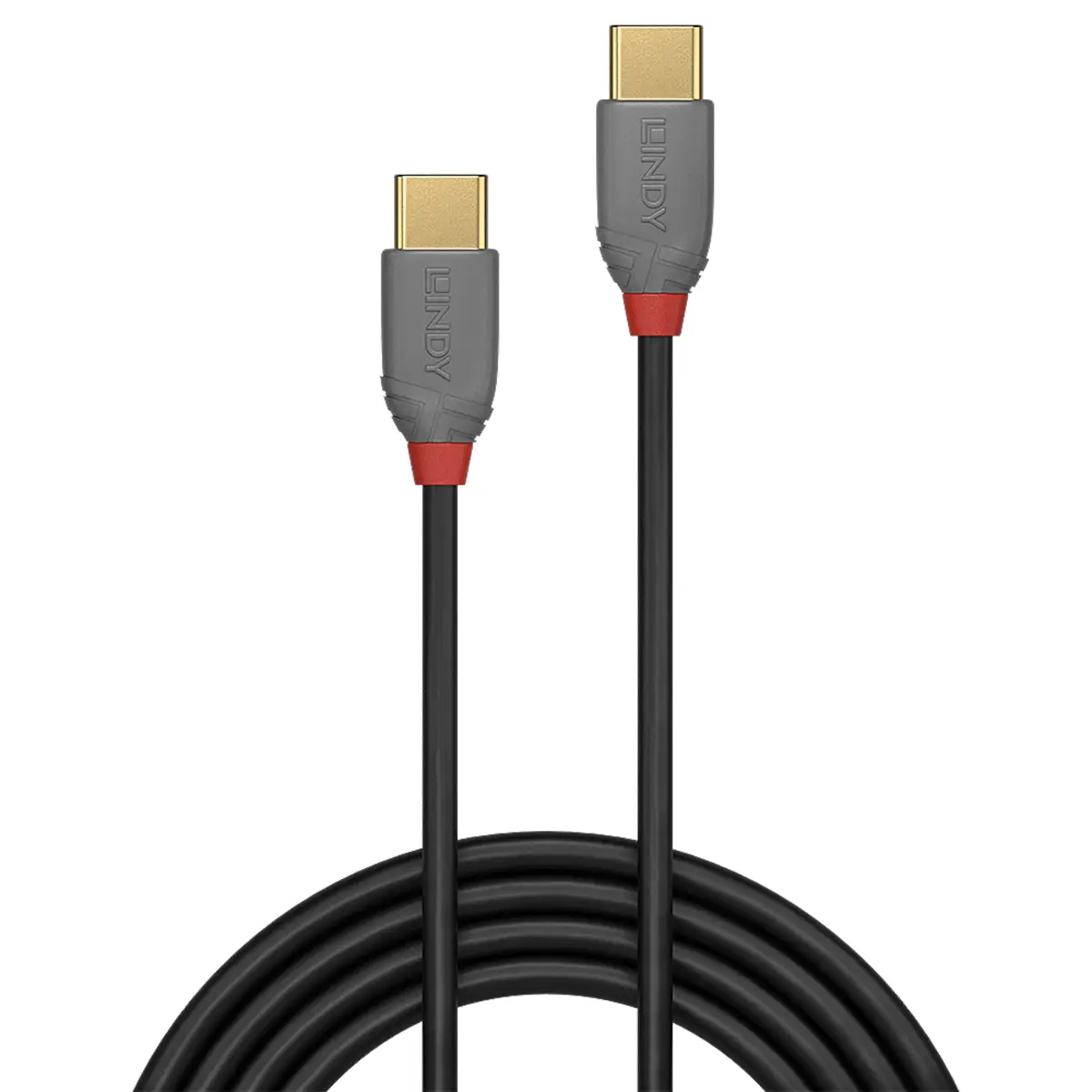 Anthra Line USB 2.0 Anschlusskabel USB C/USB C Stecker/Stecker Schwarz 0,5m