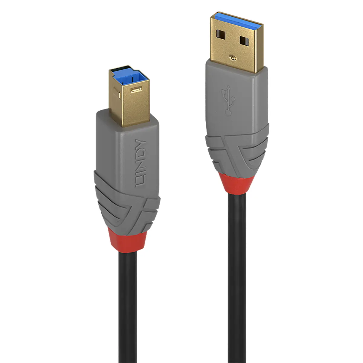 Anthra Line USB 3.0 Anschlusskabel Typ A/Typ B Stecker/Stecker Schwarz 3m
