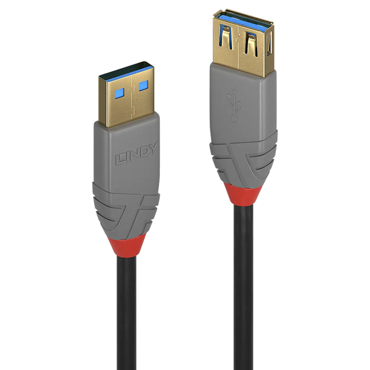 USB3.0-Kabel, Stecker A/Buchse A, schwarz, 3m