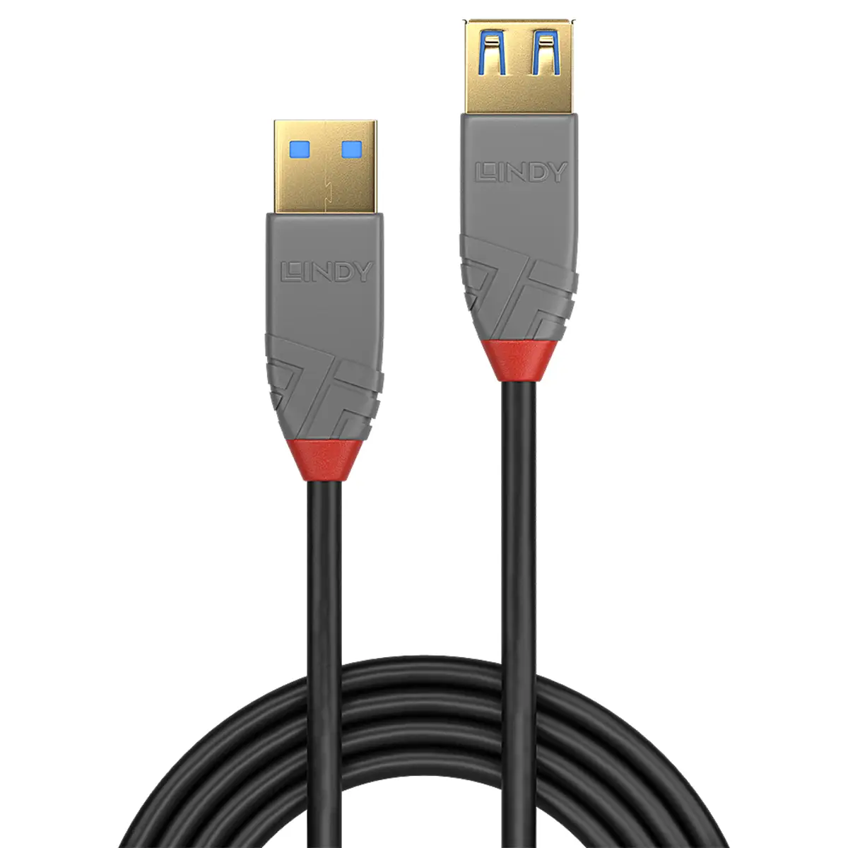 Anthra Line USB 3.0 Verlängerungskabel Typ A/Typ A Stecker/Buchse Schwarz 2m