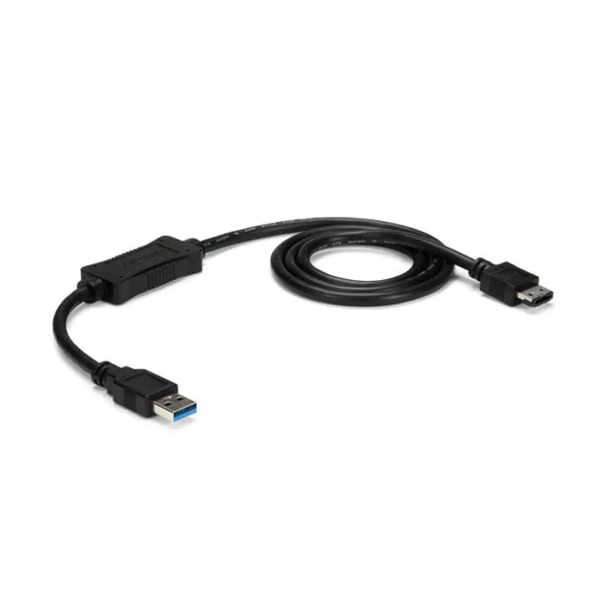 USB Kabel USB-3.0/eSATA Männlich/Männlich Schwarz 0,9m