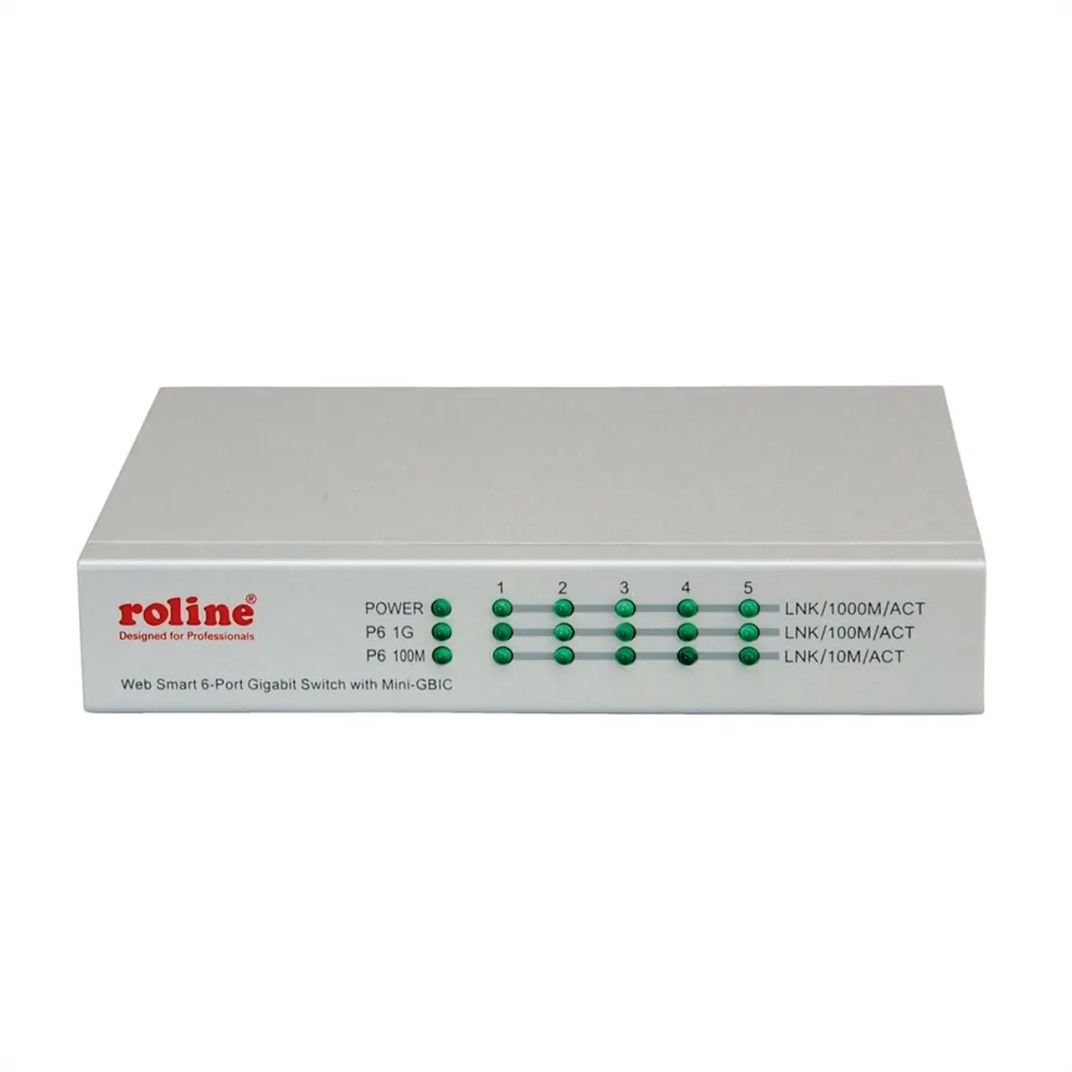Gigabit Switch 6x 1xSFP WebSmart - Switch - 1 Gbps