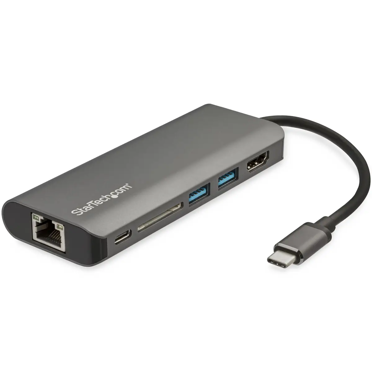 USB-C Multiport Adapter mit HDMI SD Kartenleser 2xUSB-A/USB-C/GigE