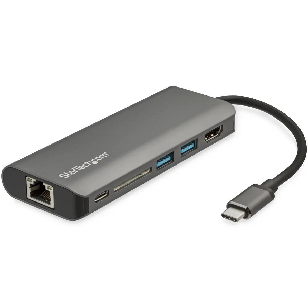 USB-C Multiport Adapter mit HDMI SD Kartenleser 2xUSB-A/USB-C/GigE