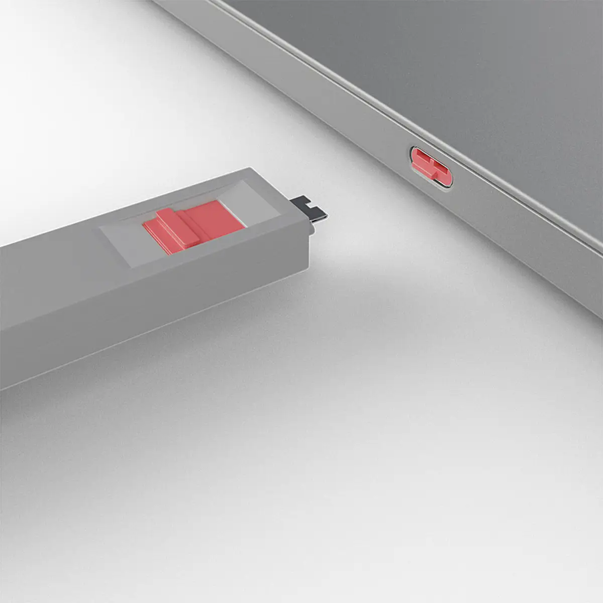 USB Typ C Port Schloss Rot