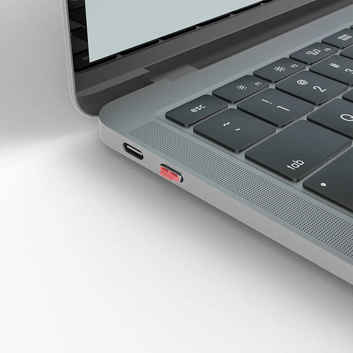 USB Typ C Port Schloss Rot