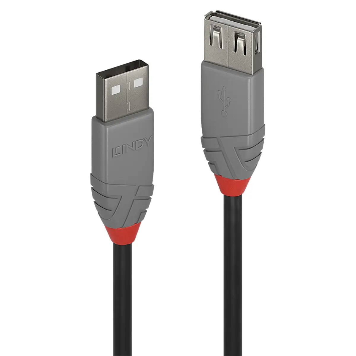Anthra Line USB 2.0 Verlängerungskabel Typ A/Typ A Stecker/Stecker Schwarz 3m