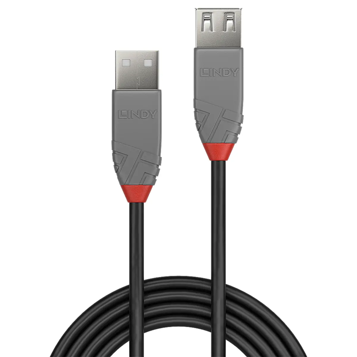 Anthra Line USB 2.0 Verlängerungskabel Typ A/Typ A Stecker/Stecker Schwarz 3m