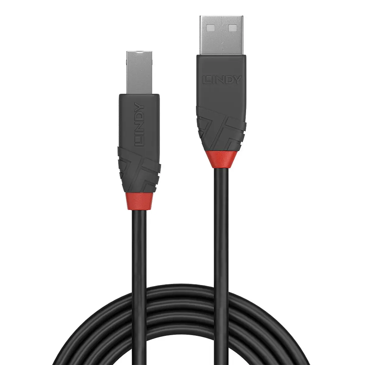 Anthra Line USB 2.0 Typ A an B Kabel 5 m Schwarz