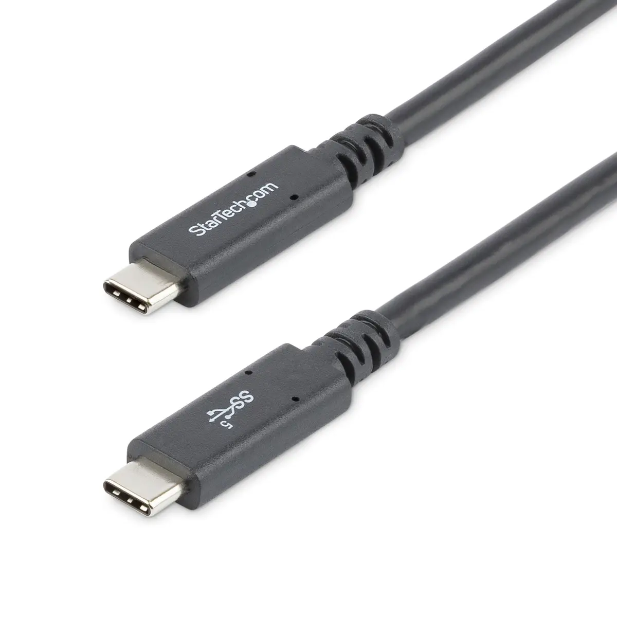 USB Kabel USB-C/USB-C Männlich/Männlich Schwarz 1,8m