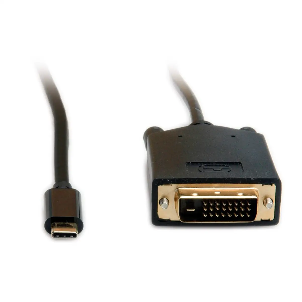 USB-C auf DVI Adapterkabel Schwarz 2m