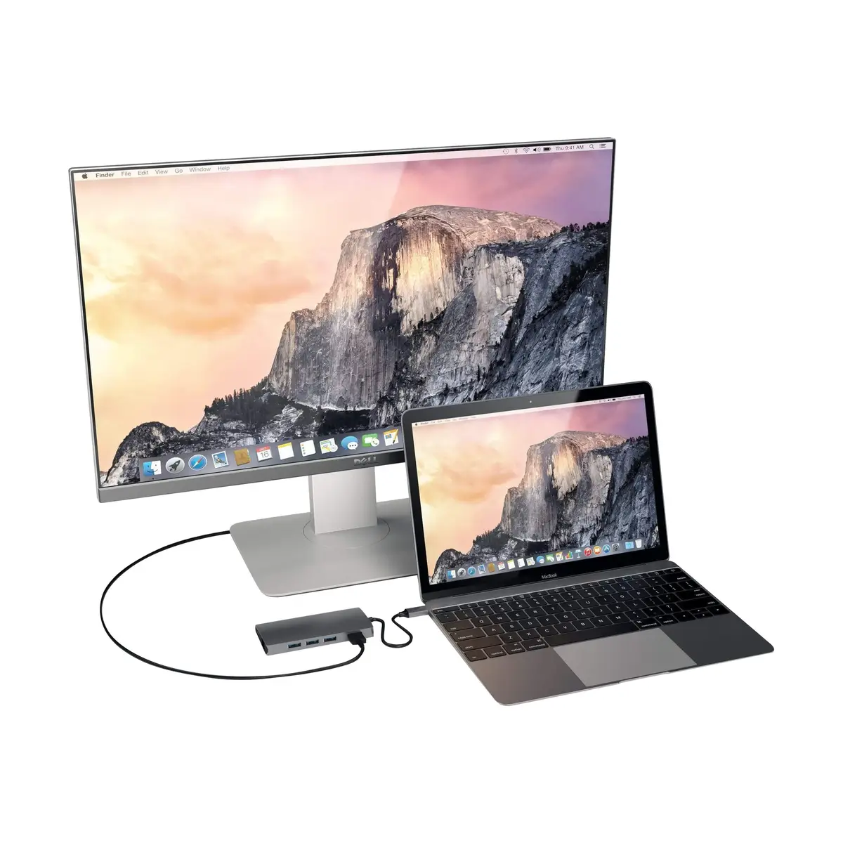 Type-C Multi-Port Adapter 4K with Ethernet V2 space gray