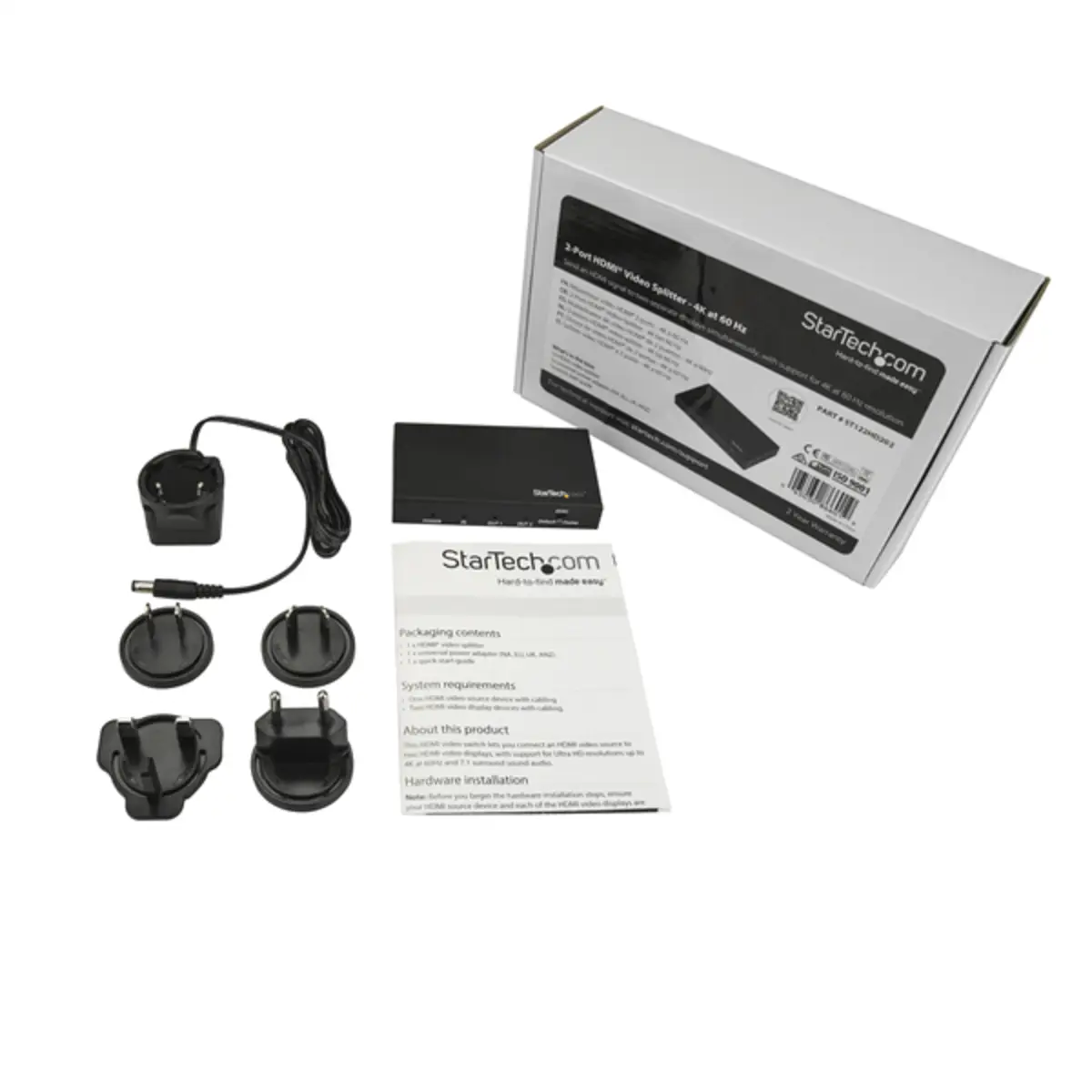 2 Port HDMI Splitter mit HDR 4K 60 Hz