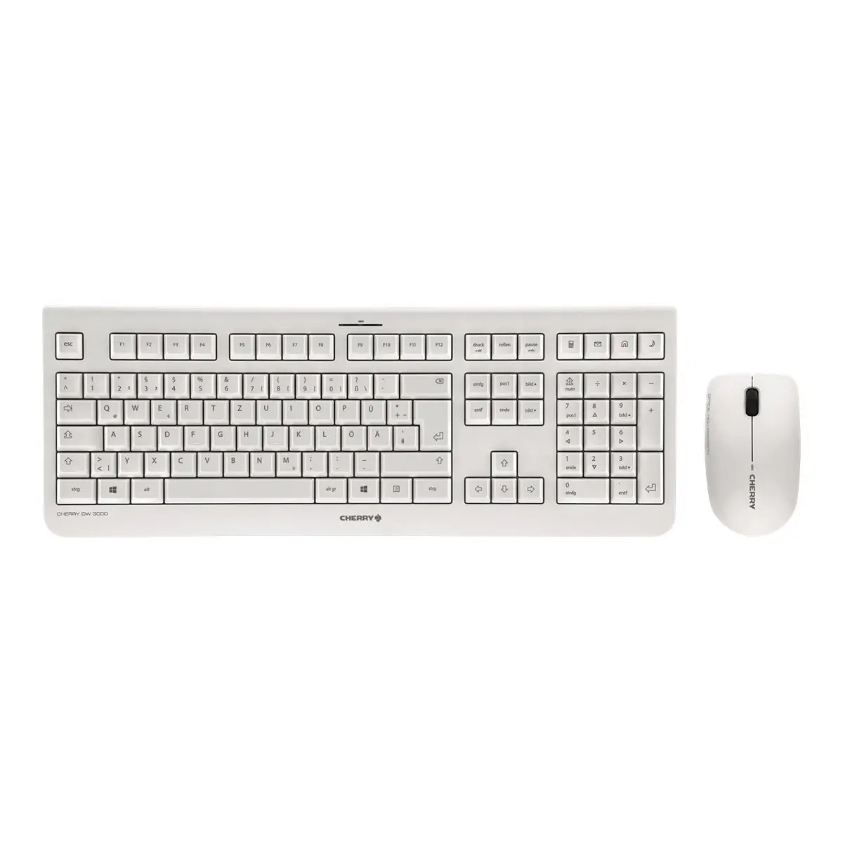 DW 3000 Tastatur und Maus Set kabellos weiß/grau deutsch