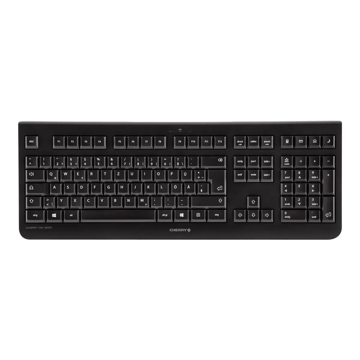 DW 3000 Tastatur und Maus Set kabellos Schwarz Layout Deutsch
