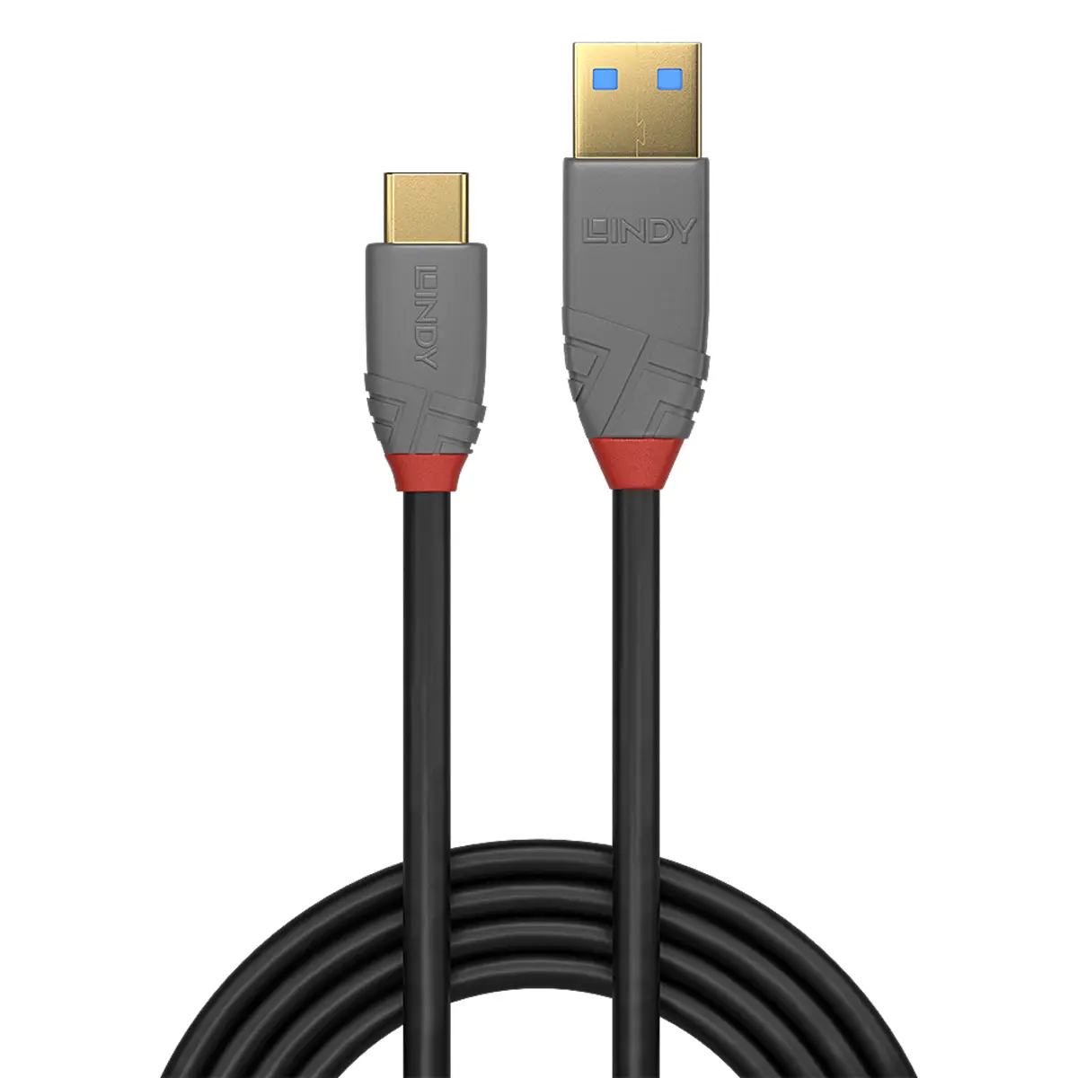 Anthra Line USB 3.1 Typ A an C Kabel 5A PD 1,5 m Schwarz