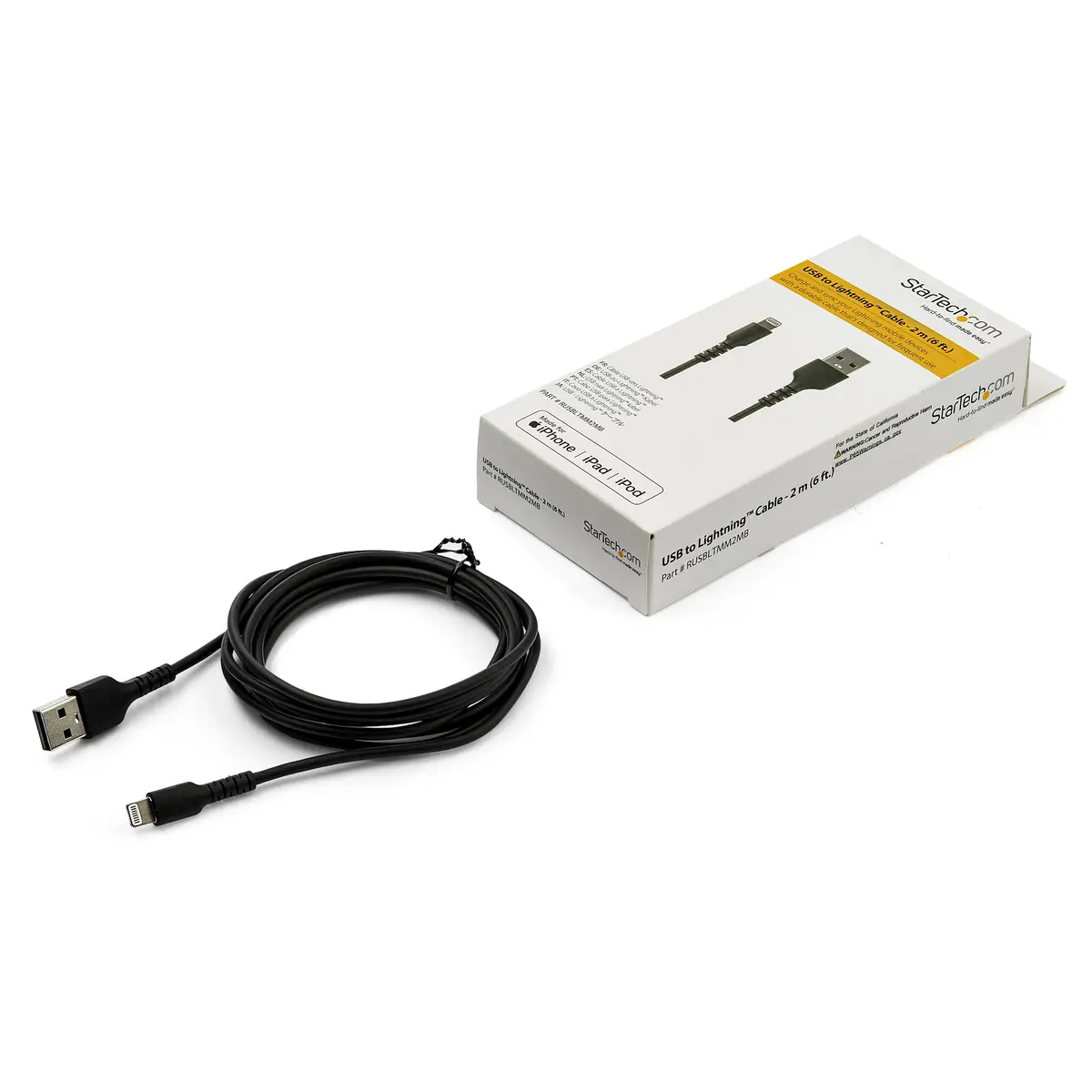 USB auf Lightning Kabel USB-A/Lighting Männlich/Männlich Schwarz 2m