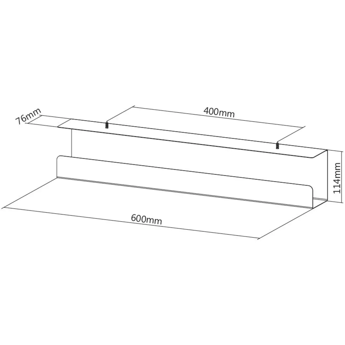 Kabel Organizer unter Tisch montierbar Schwarz